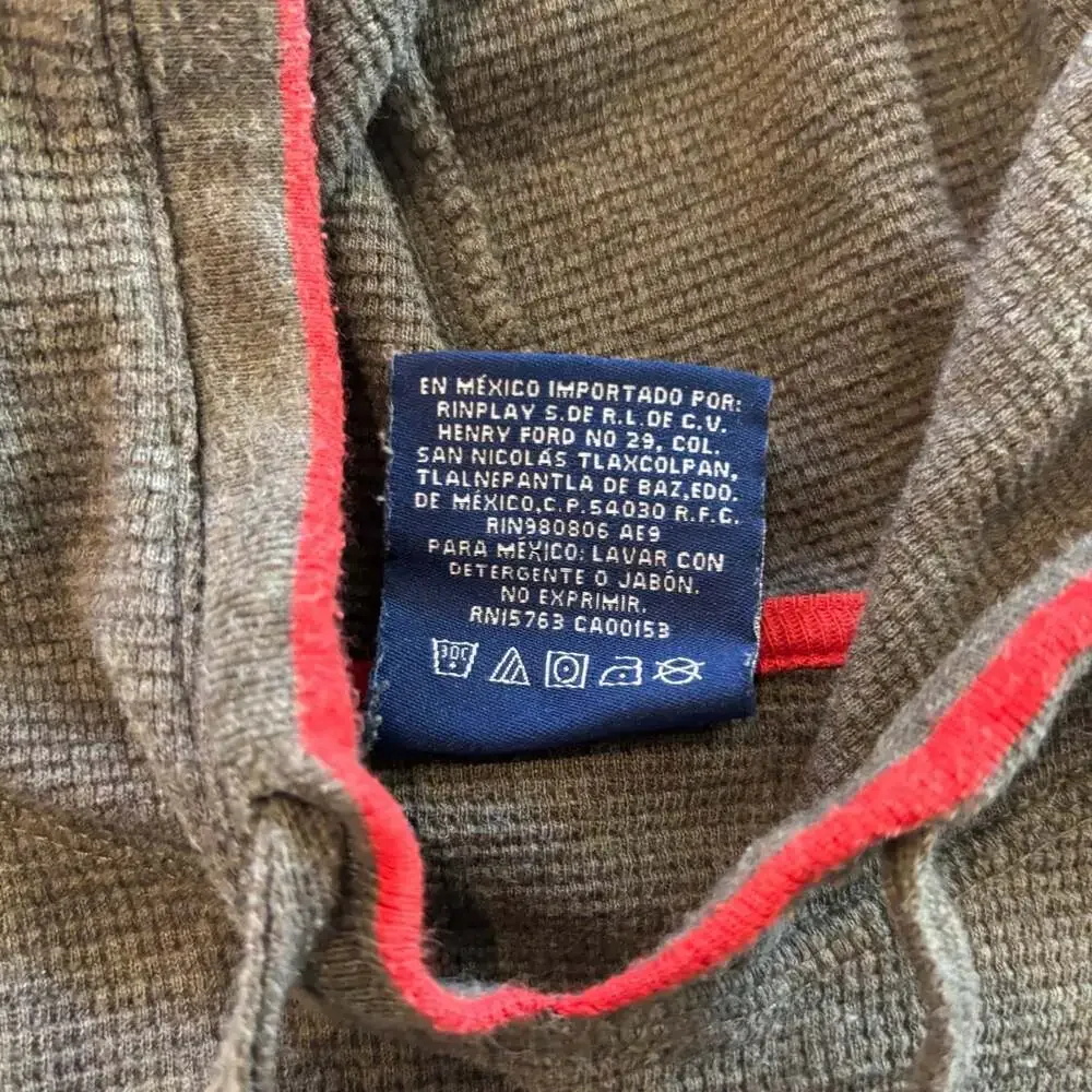 Polo Ralph Lauren Sleepwear Hoodie Men's XL Olive Green Waffle Knit Thermal Pony